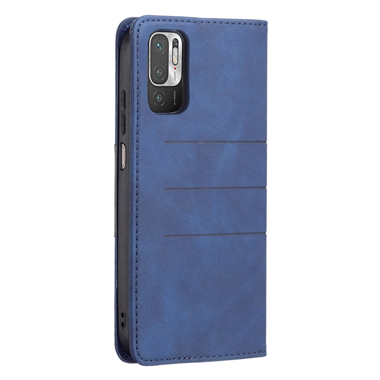 For Xiaomi Poco M3 Pro / Redmi Note 10 5G / 10T 5G Magnetic Splicing Leather Phone Case