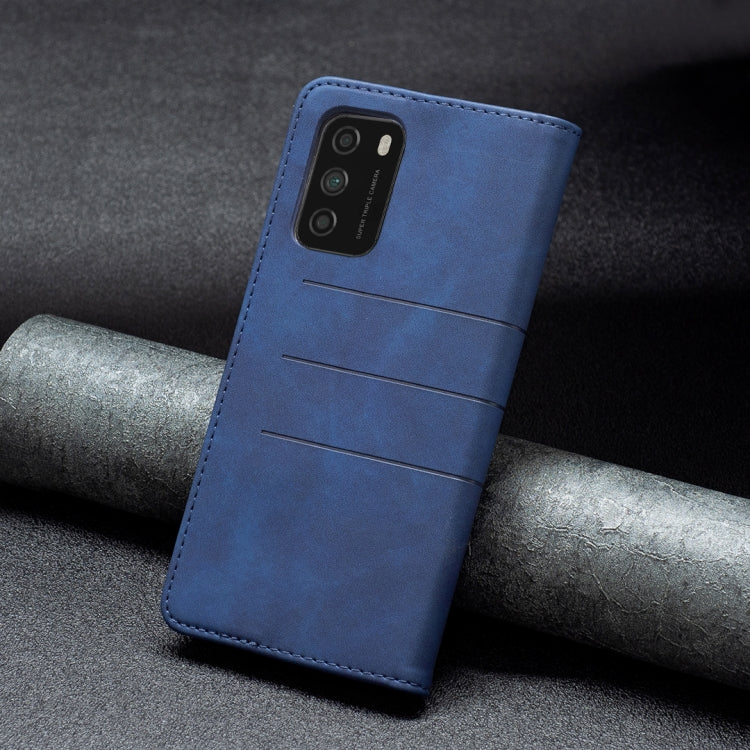 For Xiaomi Poco M3 / Redmi Note 9 4G Magnetic Splicing Leather Phone Case