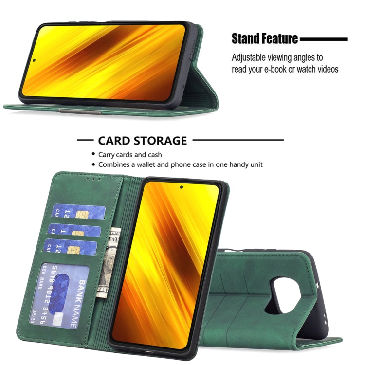 For Xiaomi Poco X3 NFC / X3 Magnetic Splicing Leather Phone Case