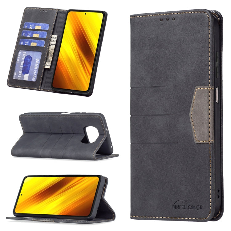 For Xiaomi Poco X3 NFC / X3 Magnetic Splicing Leather Phone Case