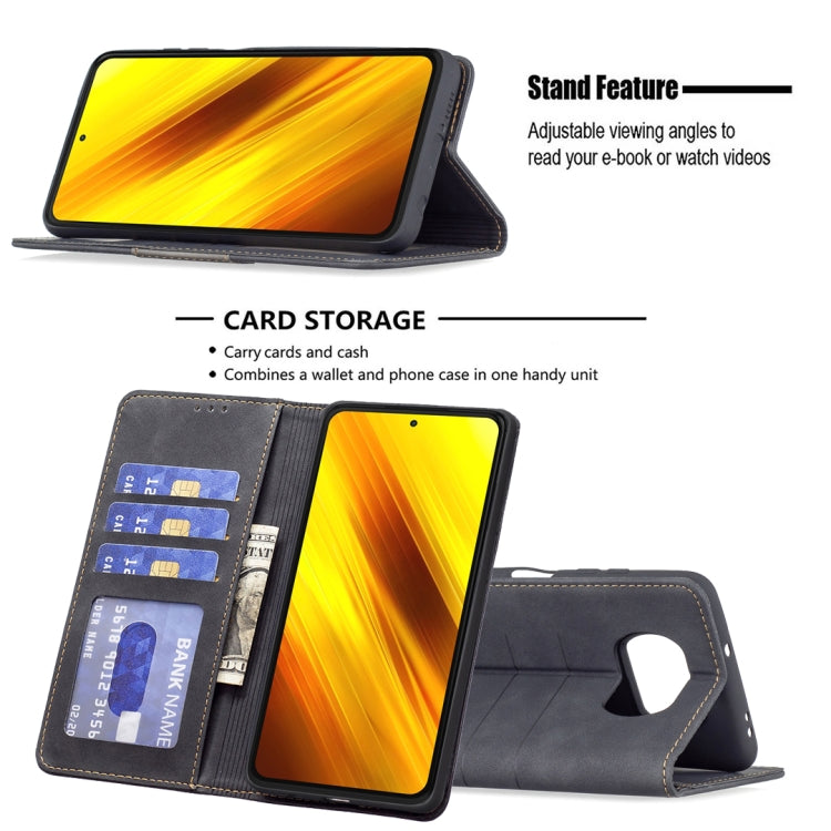 For Xiaomi Poco X3 NFC / X3 Magnetic Splicing Leather Phone Case