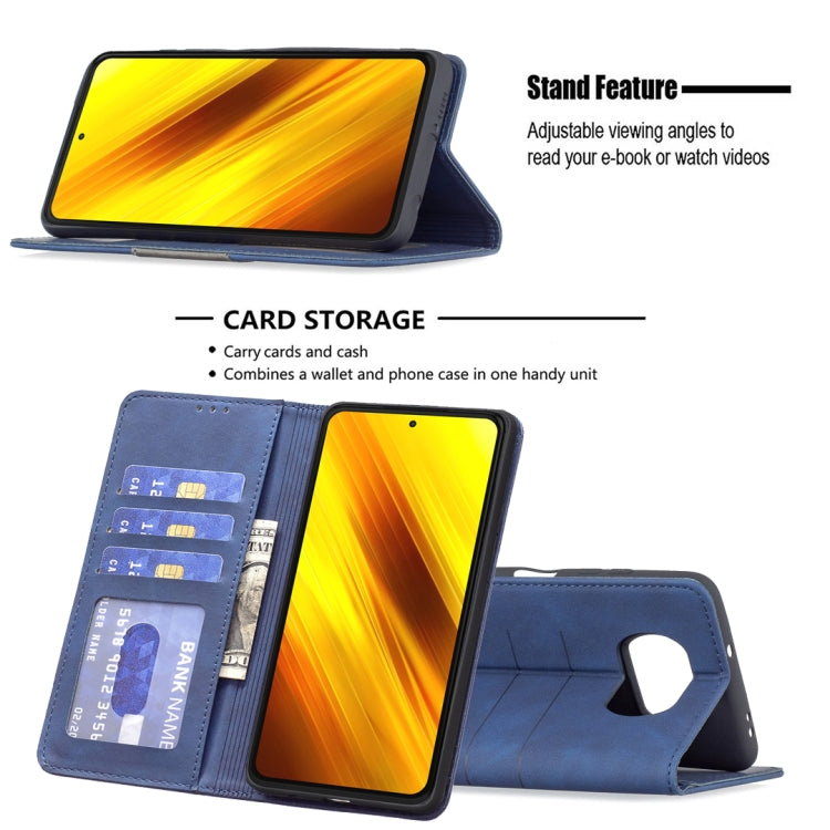 For Xiaomi Poco X3 NFC / X3 Magnetic Splicing Leather Phone Case