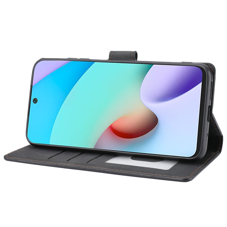 For Xiaomi Redmi 10 Fantasy Classic Skin-feel Calfskin Texture Magnetic Buckle Horizontal Flip PU Phone Leather Case with Holder & Card Slot & Wallet