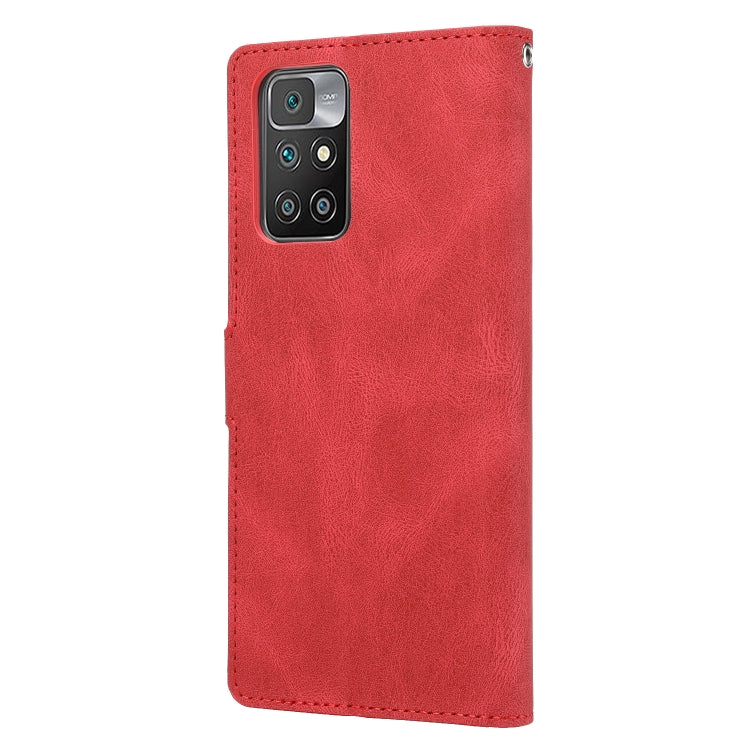 For Xiaomi Redmi 10 Fantasy Classic Skin-feel Calfskin Texture Magnetic Buckle Horizontal Flip PU Phone Leather Case with Holder & Card Slot & Wallet