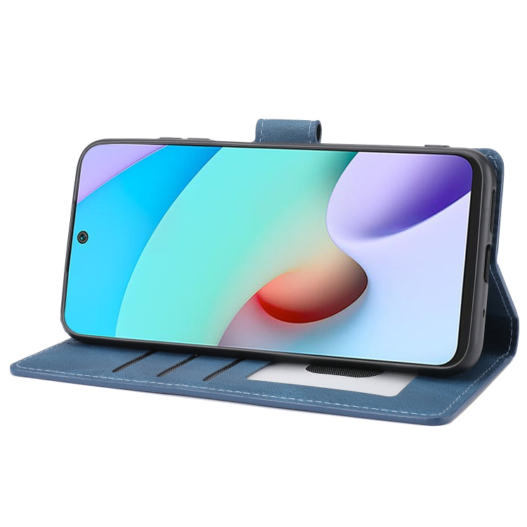 For Xiaomi Redmi 10 Fantasy Classic Skin-feel Calfskin Texture Magnetic Buckle Horizontal Flip PU Phone Leather Case with Holder & Card Slot & Wallet