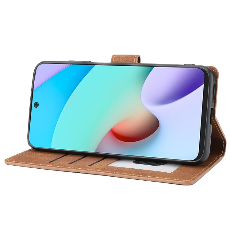 For Xiaomi Redmi 10 Fantasy Classic Skin-feel Calfskin Texture Magnetic Buckle Horizontal Flip PU Phone Leather Case with Holder & Card Slot & Wallet