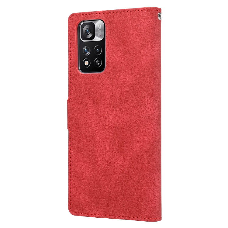 For Xiaomi Redmi Note 11 Pro / 11 Pro+ Fantasy Classic Skin-feel Calfskin Texture Magnetic Buckle Horizontal Flip PU Phone Leather Case with Holder & Card Slot & Wallet