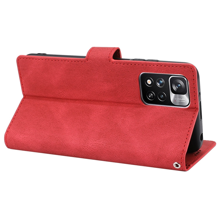 For Xiaomi Redmi Note 11 Pro / 11 Pro+ Fantasy Classic Skin-feel Calfskin Texture Magnetic Buckle Horizontal Flip PU Phone Leather Case with Holder & Card Slot & Wallet