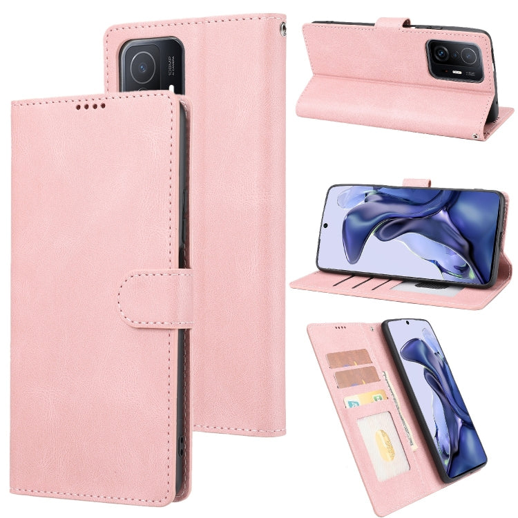 For Xiaomi Mi 11T / 11T Pro Fantasy Classic Skin-feel Calfskin Texture Magnetic Buckle Horizontal Flip PU Phone Leather Case with Holder & Card Slot & Wallet