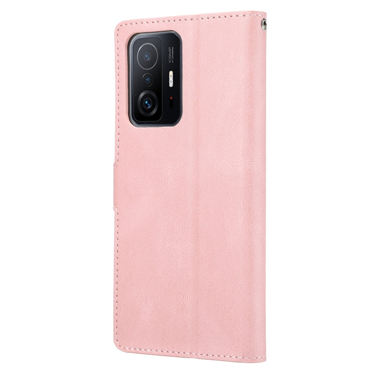 For Xiaomi Mi 11T / 11T Pro Fantasy Classic Skin-feel Calfskin Texture Magnetic Buckle Horizontal Flip PU Phone Leather Case with Holder & Card Slot & Wallet