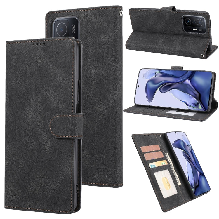 For Xiaomi Mi 11T / 11T Pro Fantasy Classic Skin-feel Calfskin Texture Magnetic Buckle Horizontal Flip PU Phone Leather Case with Holder & Card Slot & Wallet
