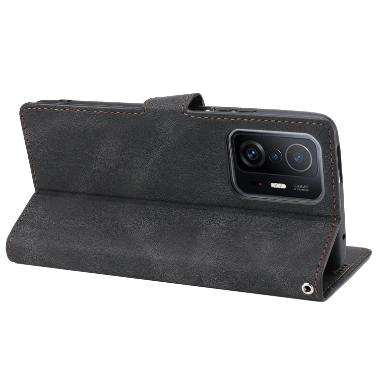 For Xiaomi Mi 11T / 11T Pro Fantasy Classic Skin-feel Calfskin Texture Magnetic Buckle Horizontal Flip PU Phone Leather Case with Holder & Card Slot & Wallet