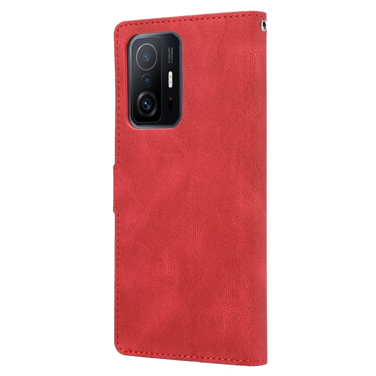 For Xiaomi Mi 11T / 11T Pro Fantasy Classic Skin-feel Calfskin Texture Magnetic Buckle Horizontal Flip PU Phone Leather Case with Holder & Card Slot & Wallet