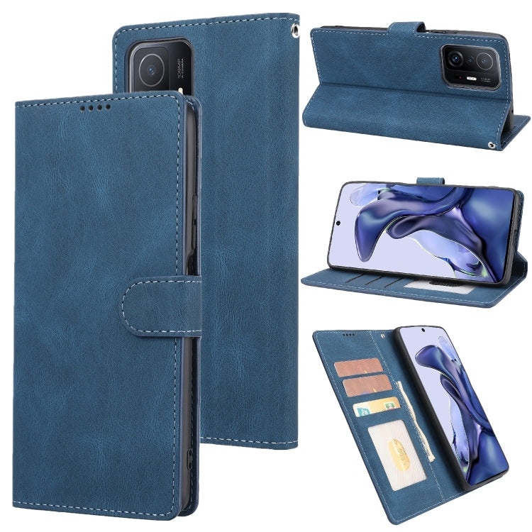 For Xiaomi Mi 11T / 11T Pro Fantasy Classic Skin-feel Calfskin Texture Magnetic Buckle Horizontal Flip PU Phone Leather Case with Holder & Card Slot & Wallet