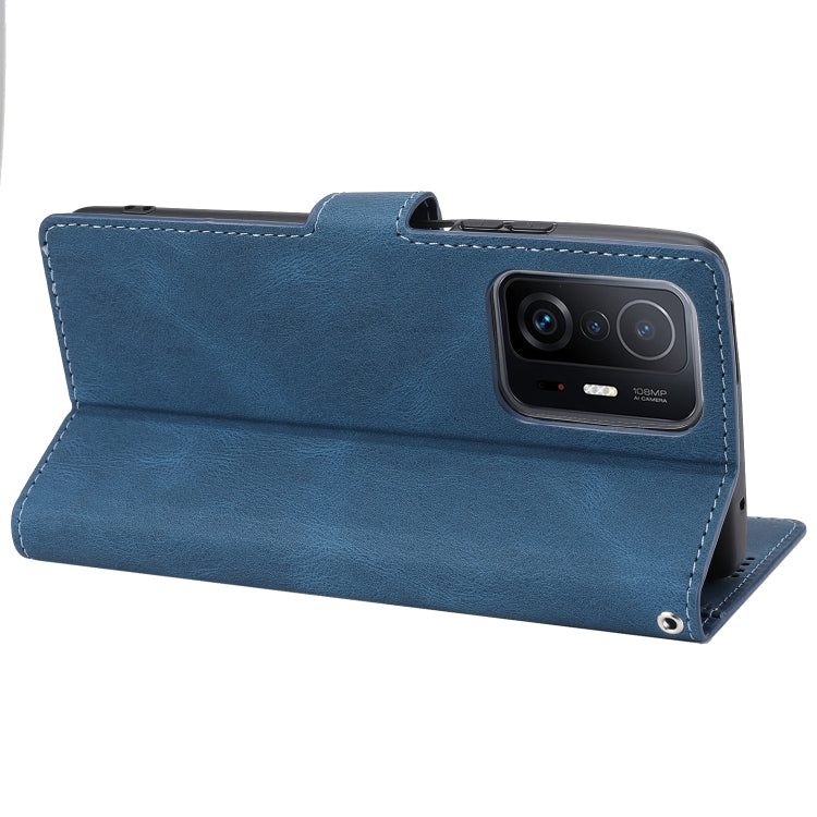 For Xiaomi Mi 11T / 11T Pro Fantasy Classic Skin-feel Calfskin Texture Magnetic Buckle Horizontal Flip PU Phone Leather Case with Holder & Card Slot & Wallet