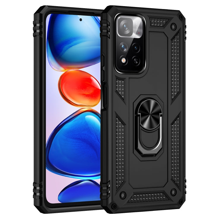For Xiaomi Redmi Note 11 Pro 5G Shockproof TPU + PC Phone Case with 360 Degree Rotating Holder