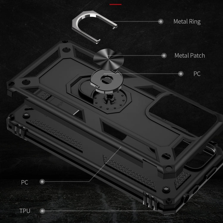 For Xiaomi Redmi Note 11 Pro 5G Shockproof TPU + PC Phone Case with 360 Degree Rotating Holder
