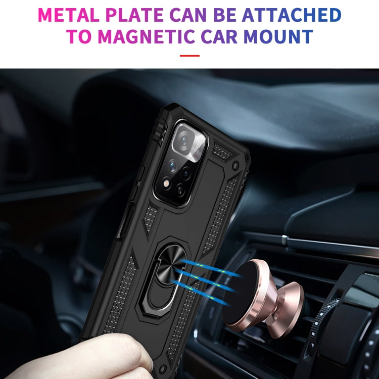 For Xiaomi Redmi Note 11 Pro 5G Shockproof TPU + PC Phone Case with 360 Degree Rotating Holder