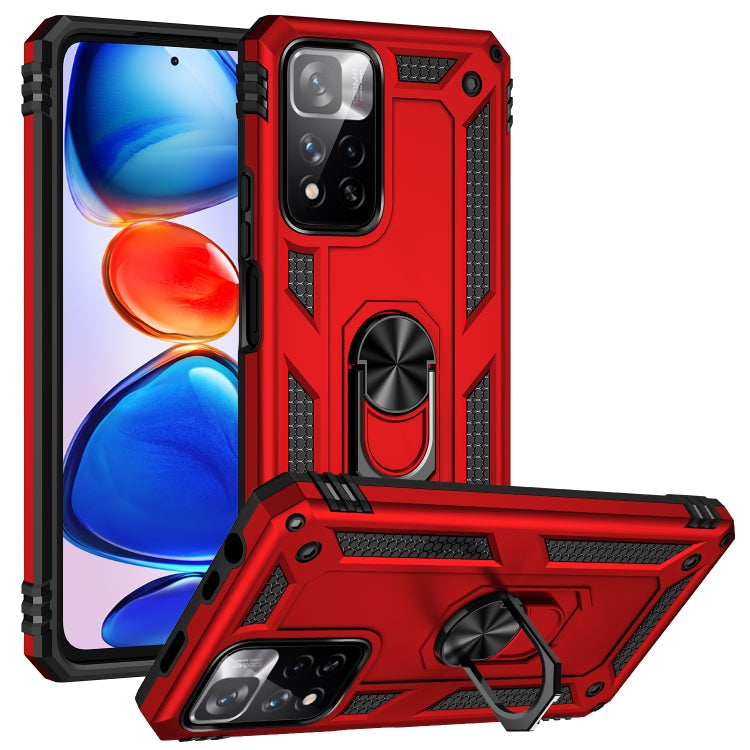 For Xiaomi Redmi Note 11 Pro 5G Shockproof TPU + PC Phone Case with 360 Degree Rotating Holder