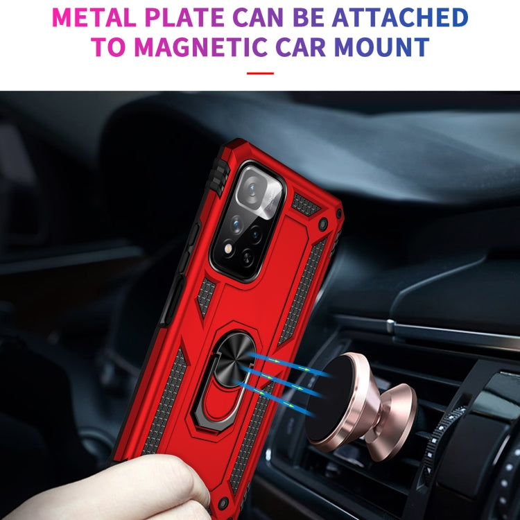 For Xiaomi Redmi Note 11 Pro 5G Shockproof TPU + PC Phone Case with 360 Degree Rotating Holder