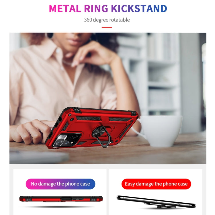 For Xiaomi Redmi Note 11 Pro 5G Shockproof TPU + PC Phone Case with 360 Degree Rotating Holder