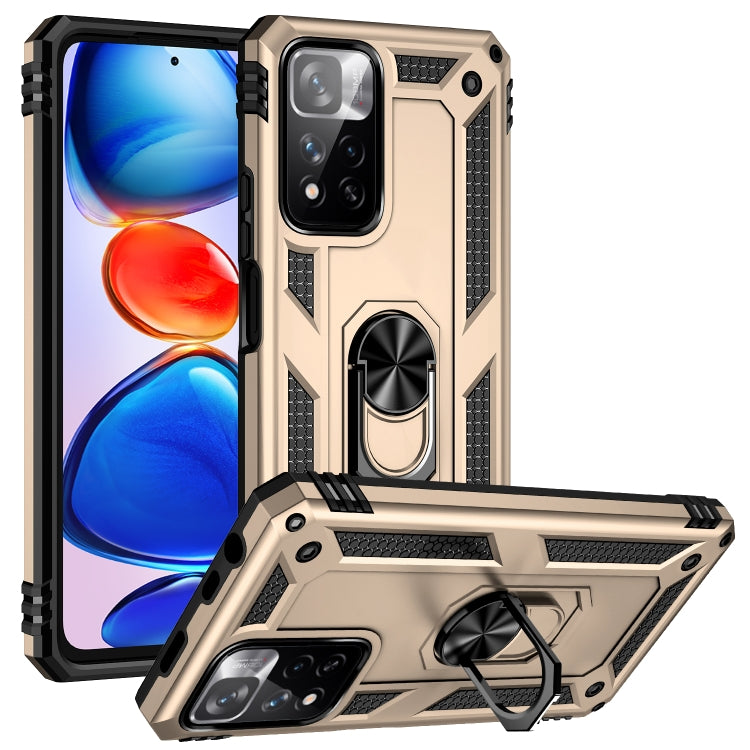 For Xiaomi Redmi Note 11 Pro 5G Shockproof TPU + PC Phone Case with 360 Degree Rotating Holder