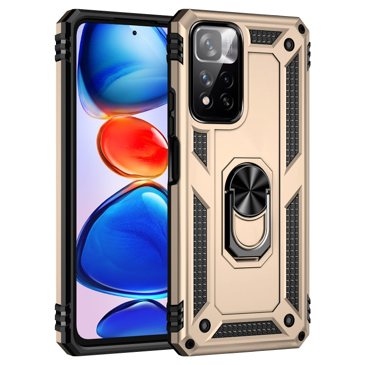 For Xiaomi Redmi Note 11 Pro 5G Shockproof TPU + PC Phone Case with 360 Degree Rotating Holder