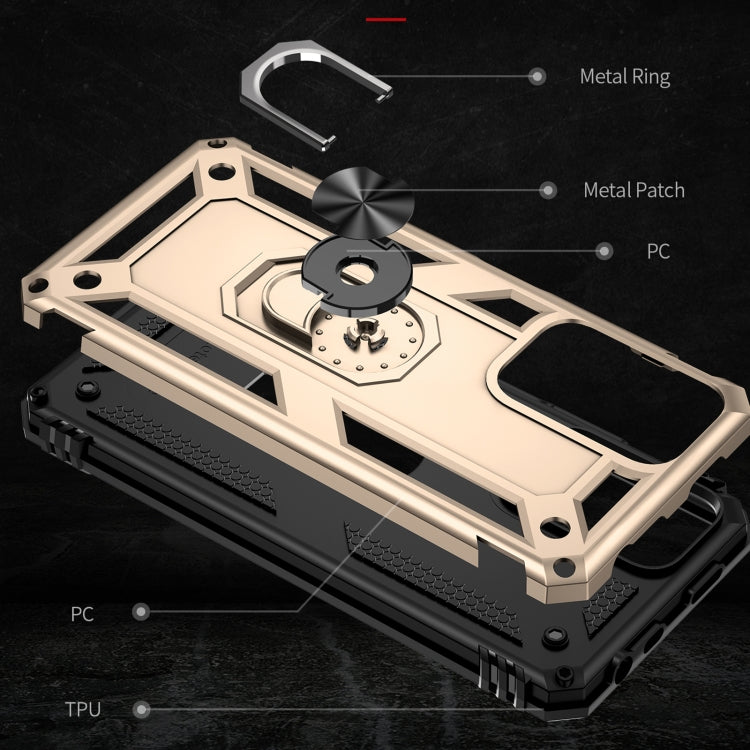 For Xiaomi Redmi Note 11 Pro 5G Shockproof TPU + PC Phone Case with 360 Degree Rotating Holder