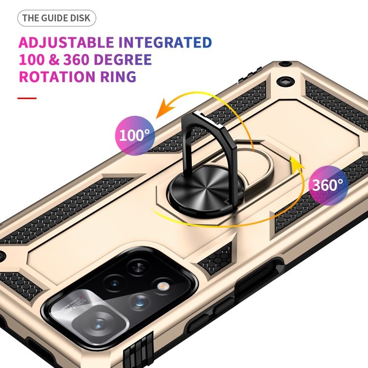 For Xiaomi Redmi Note 11 Pro 5G Shockproof TPU + PC Phone Case with 360 Degree Rotating Holder