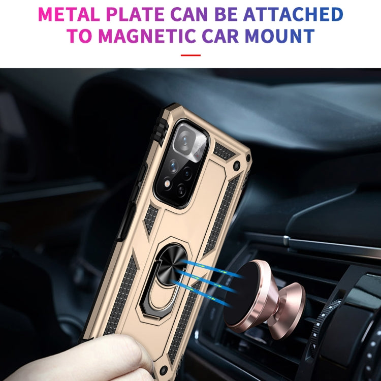 For Xiaomi Redmi Note 11 Pro 5G Shockproof TPU + PC Phone Case with 360 Degree Rotating Holder