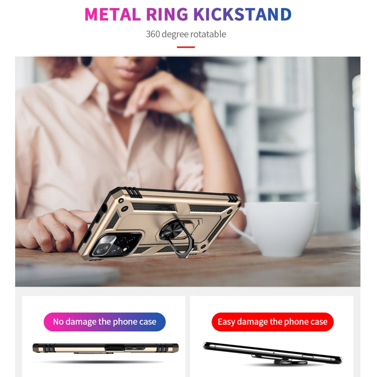 For Xiaomi Redmi Note 11 Pro 5G Shockproof TPU + PC Phone Case with 360 Degree Rotating Holder