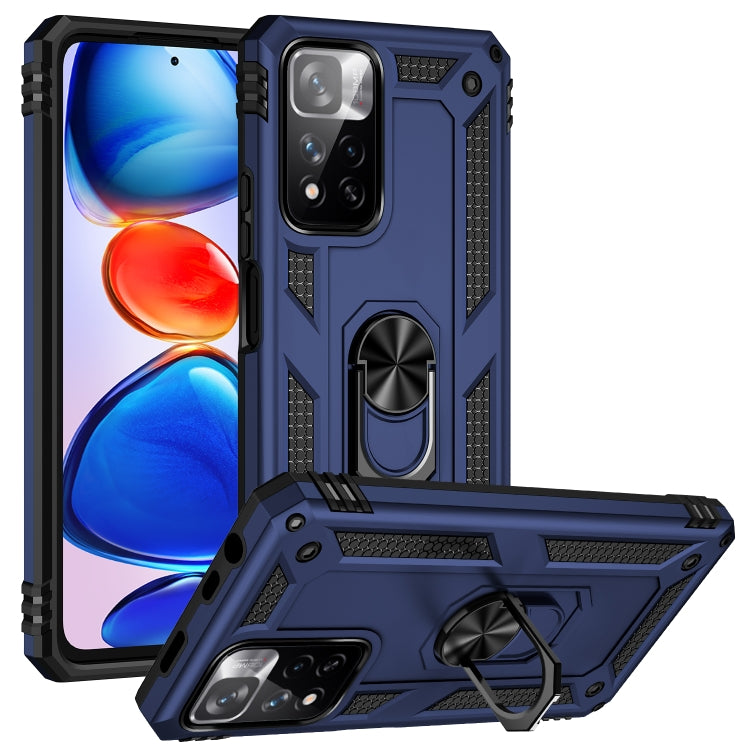 For Xiaomi Redmi Note 11 Pro 5G Shockproof TPU + PC Phone Case with 360 Degree Rotating Holder