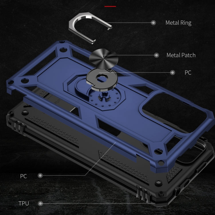 For Xiaomi Redmi Note 11 Pro 5G Shockproof TPU + PC Phone Case with 360 Degree Rotating Holder
