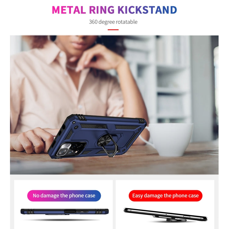 For Xiaomi Redmi Note 11 Pro 5G Shockproof TPU + PC Phone Case with 360 Degree Rotating Holder