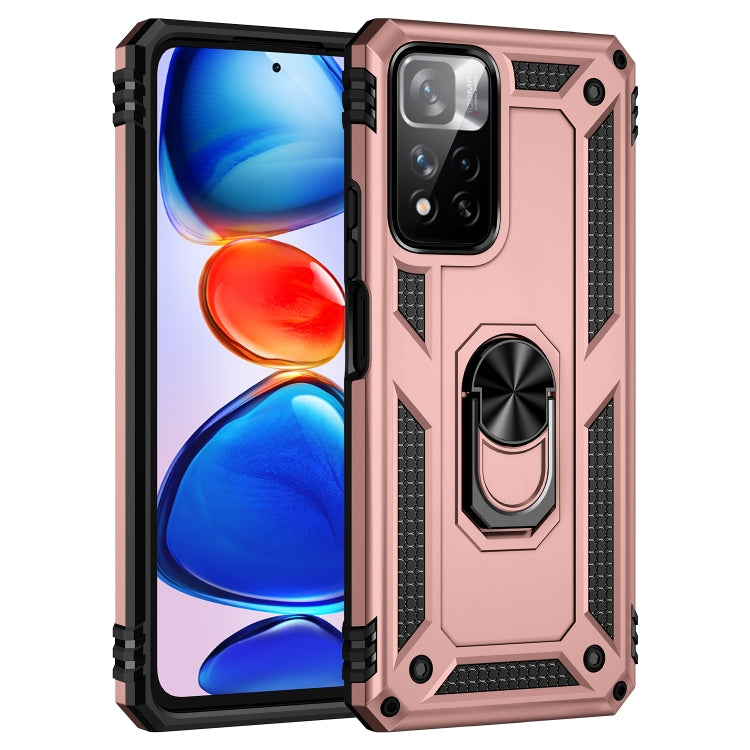 For Xiaomi Redmi Note 11 Pro 5G Shockproof TPU + PC Phone Case with 360 Degree Rotating Holder