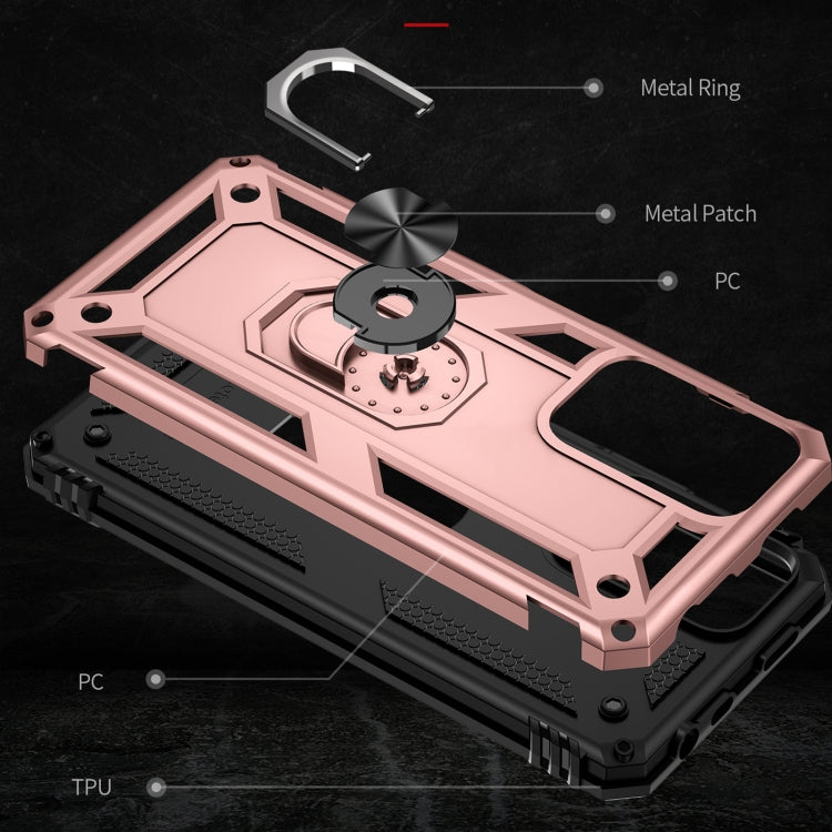 For Xiaomi Redmi Note 11 Pro 5G Shockproof TPU + PC Phone Case with 360 Degree Rotating Holder