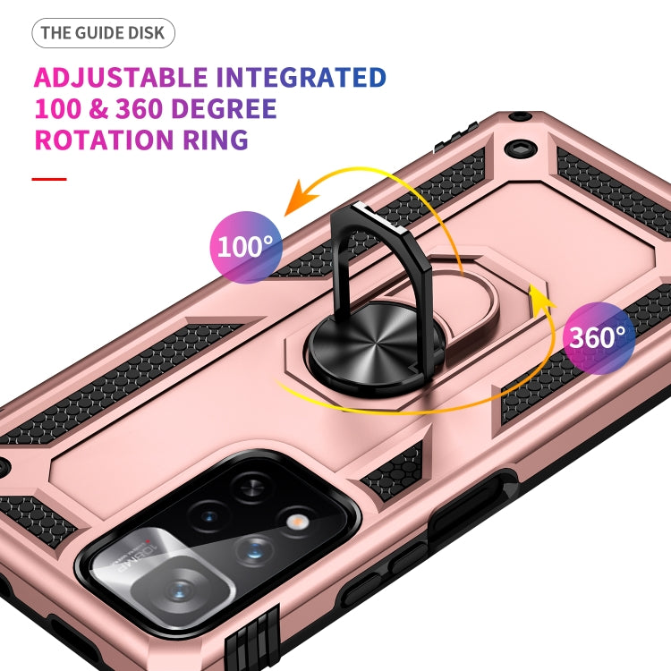 For Xiaomi Redmi Note 11 Pro 5G Shockproof TPU + PC Phone Case with 360 Degree Rotating Holder