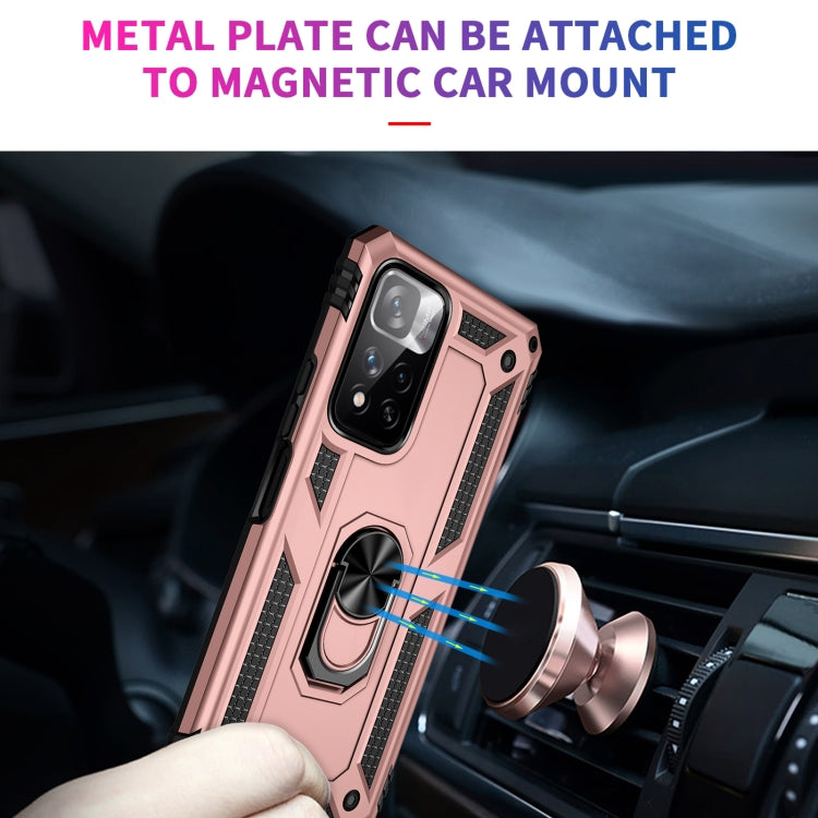 For Xiaomi Redmi Note 11 Pro 5G Shockproof TPU + PC Phone Case with 360 Degree Rotating Holder