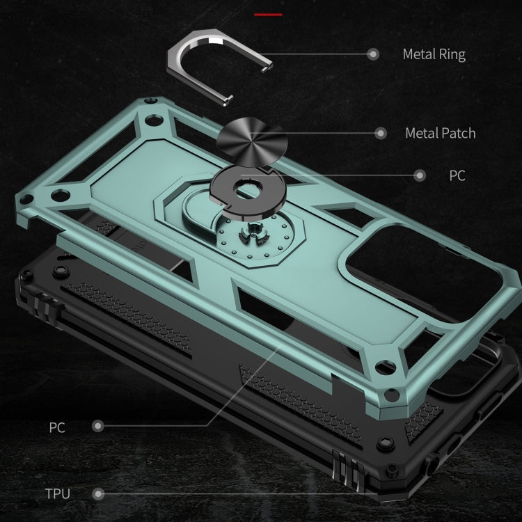 For Xiaomi Redmi Note 11 Pro 5G Shockproof TPU + PC Phone Case with 360 Degree Rotating Holder