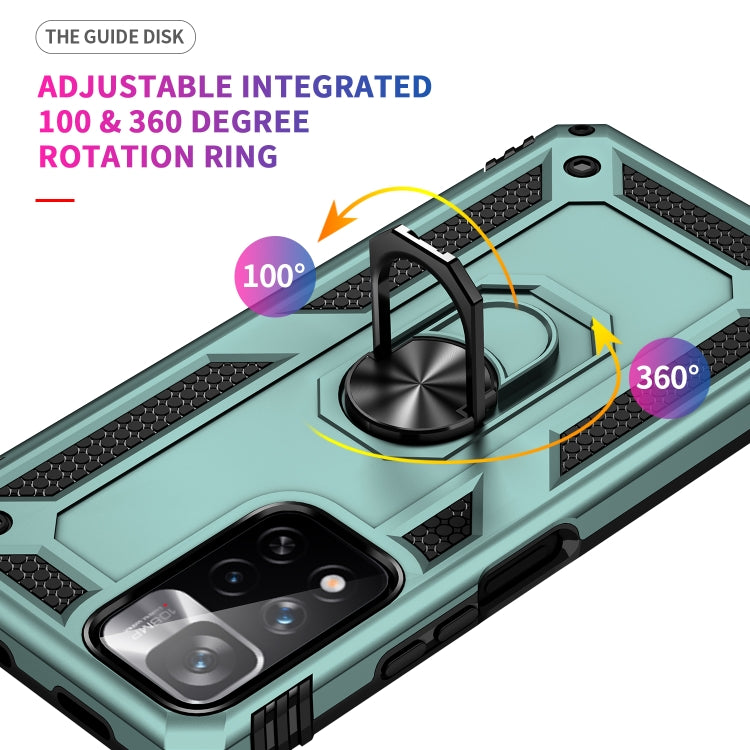 For Xiaomi Redmi Note 11 Pro 5G Shockproof TPU + PC Phone Case with 360 Degree Rotating Holder