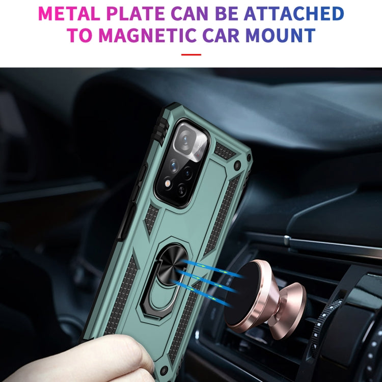 For Xiaomi Redmi Note 11 Pro 5G Shockproof TPU + PC Phone Case with 360 Degree Rotating Holder