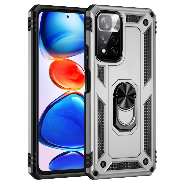 For Xiaomi Redmi Note 11 Pro 5G Shockproof TPU + PC Phone Case with 360 Degree Rotating Holder