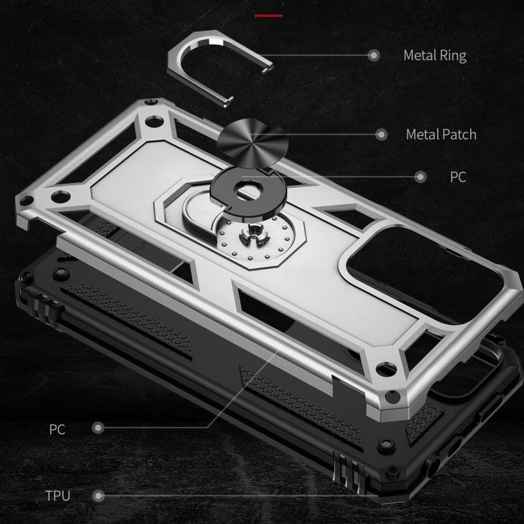 For Xiaomi Redmi Note 11 Pro 5G Shockproof TPU + PC Phone Case with 360 Degree Rotating Holder