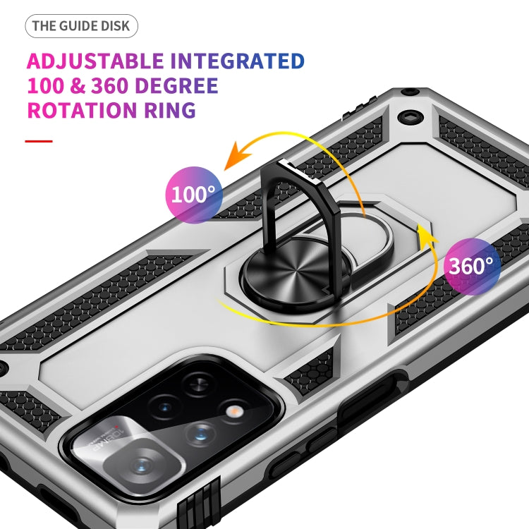 For Xiaomi Redmi Note 11 Pro 5G Shockproof TPU + PC Phone Case with 360 Degree Rotating Holder