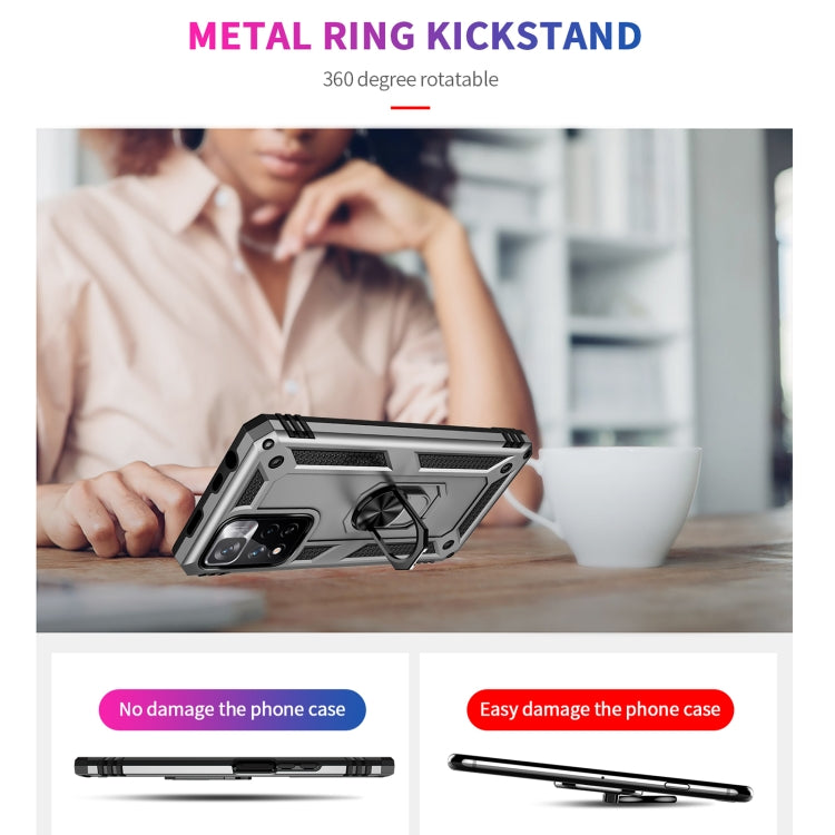 For Xiaomi Redmi Note 11 Pro 5G Shockproof TPU + PC Phone Case with 360 Degree Rotating Holder