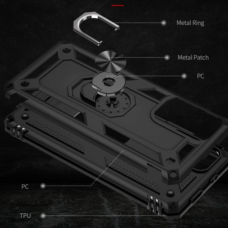 For Xiaomi Redmi Note 11 5G Shockproof TPU + PC Phone Case with 360 Degree Rotating Holder