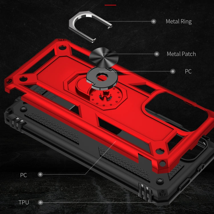 For Xiaomi Redmi Note 11 5G Shockproof TPU + PC Phone Case with 360 Degree Rotating Holder