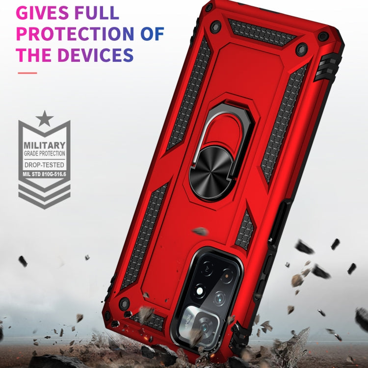 For Xiaomi Redmi Note 11 5G Shockproof TPU + PC Phone Case with 360 Degree Rotating Holder