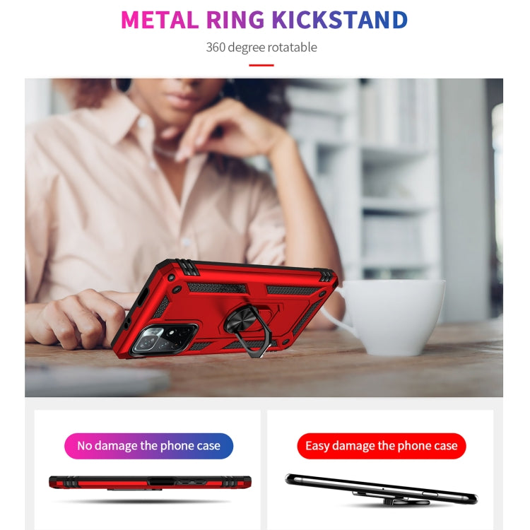 For Xiaomi Redmi Note 11 5G Shockproof TPU + PC Phone Case with 360 Degree Rotating Holder