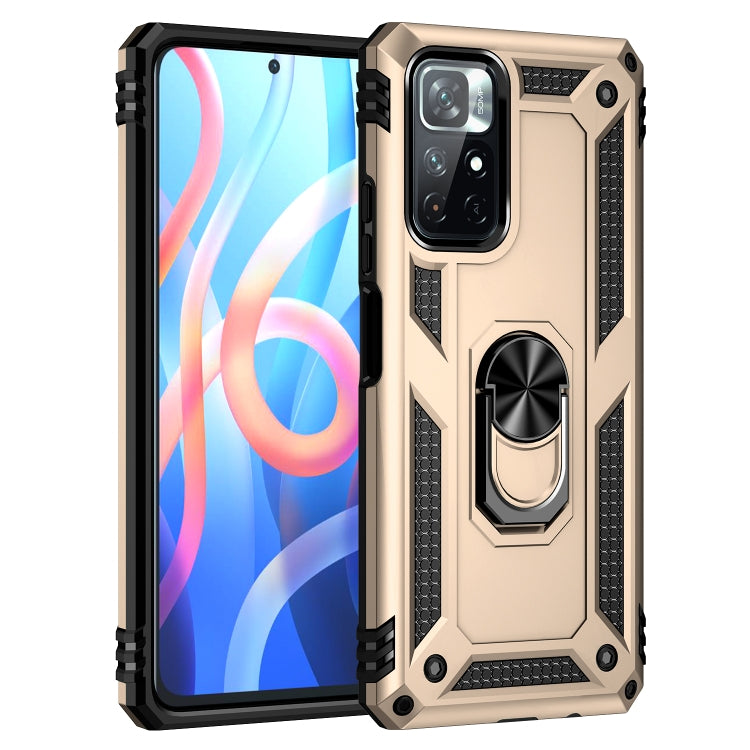 For Xiaomi Redmi Note 11 5G Shockproof TPU + PC Phone Case with 360 Degree Rotating Holder